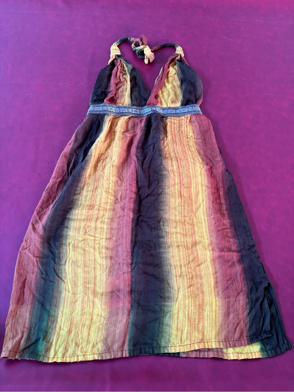 Halter Stripe Sundress
